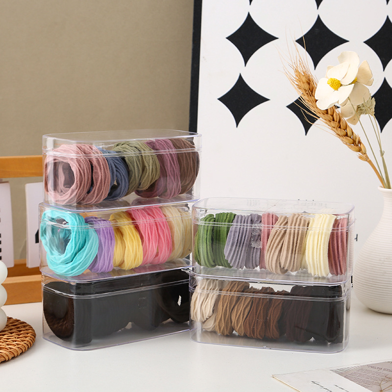 High-elasticity and durable rubber band for women, seamless hair tie, dopamine hair band, thick and durable hair band headwear Specification drawing