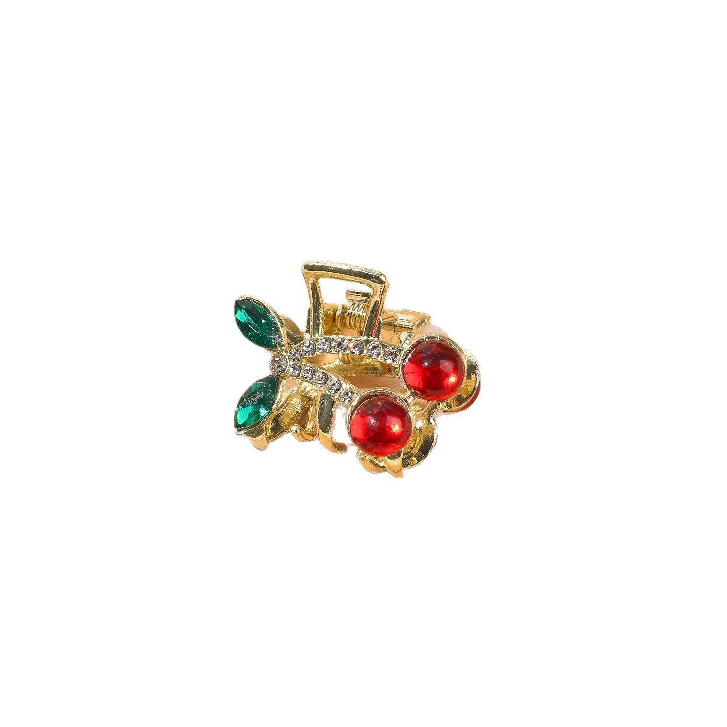 The new cute cherry hair clips from Qiyue, including the top clip at the back of the head, the exquisite bangs clip, the side clip for women, and the duckbill clip Item Picture
