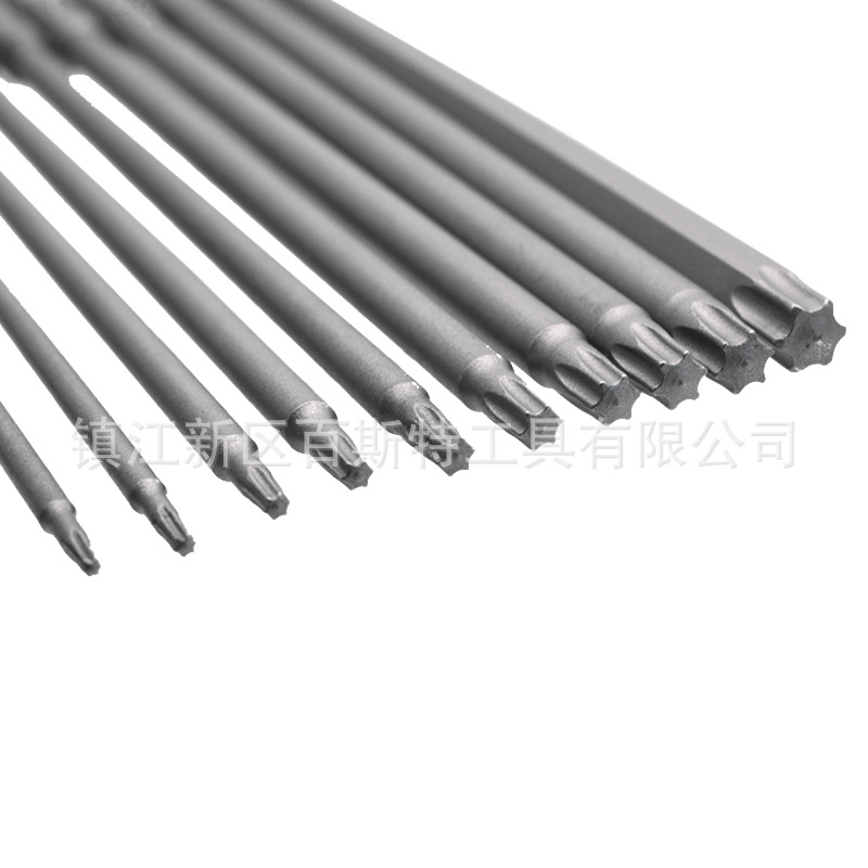 10PC solid plum blossom-shaped screwdriver 150mm long six-star screwdriver S2 material BST-020 details Picture