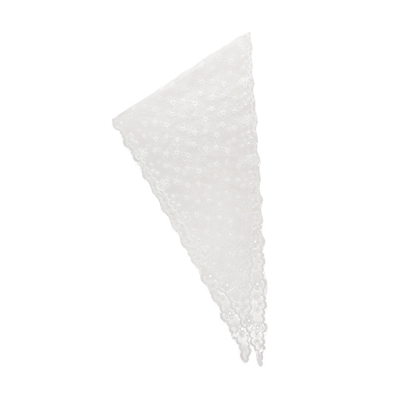 French retro lace floral headscarf, women's triangular scarf, silk scarf, hair band, hair tie, headband, cute and sweet travel headwear Item Picture