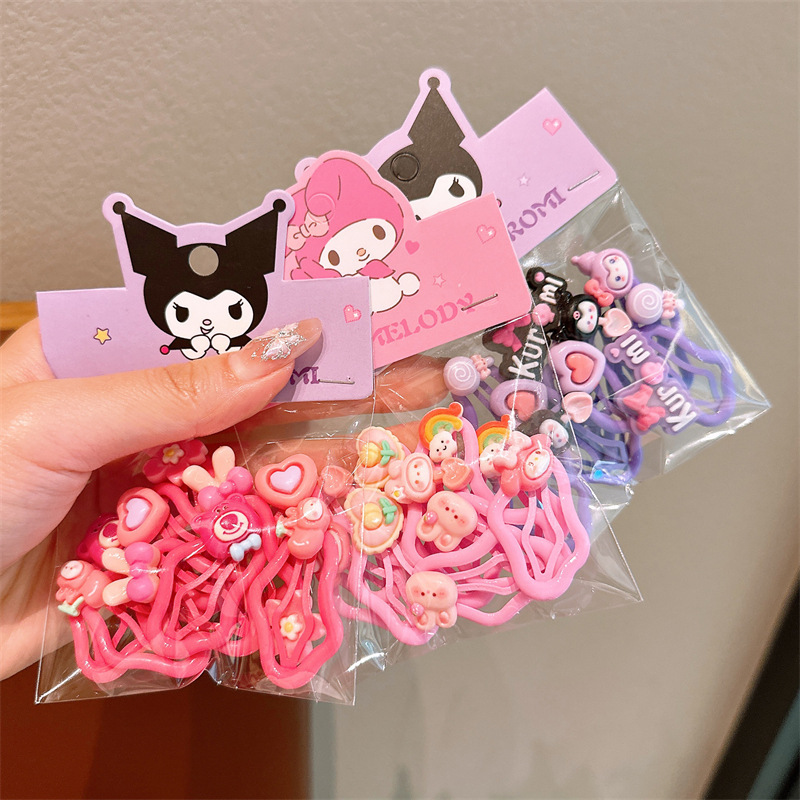 Children's cartoon Kuromi Cloud Hair Clip, a new summer style hair clipping tool for girls, a forehead side clip Specification drawing