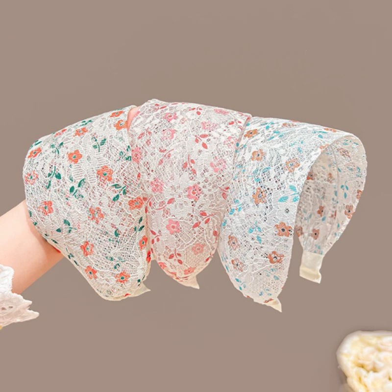 Spring Flower wide-brimmed hairband for women, 2025 New style, country style, versatile for going out, washing face, pressing hair, hairband, hairpin headwear full figure