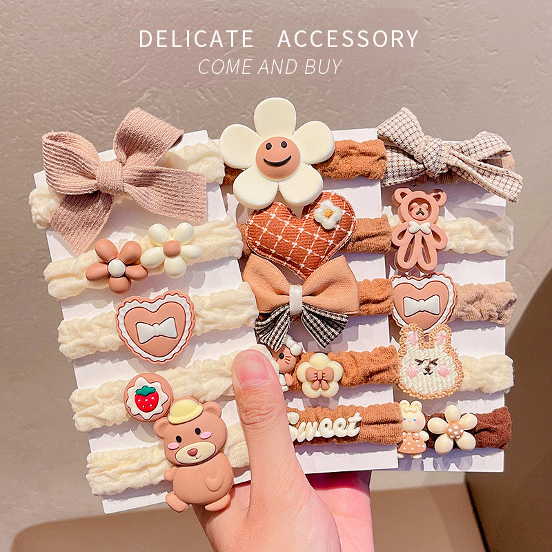 Autumn and winter children's rubber bands, girls' hair ties, high appearance level, no damage to hair, thickened hair ties, new popular bun head rubber bands Application Scenario