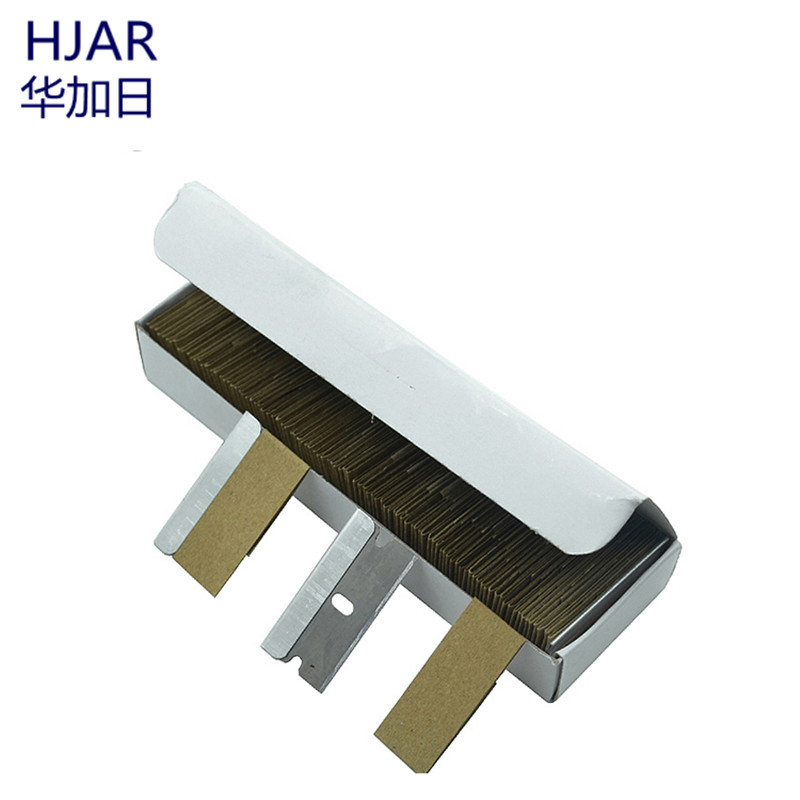 Single-sided security blade, industrial cleaning blade, automotive glass film application blade, safety single-sided clamp blade full figure