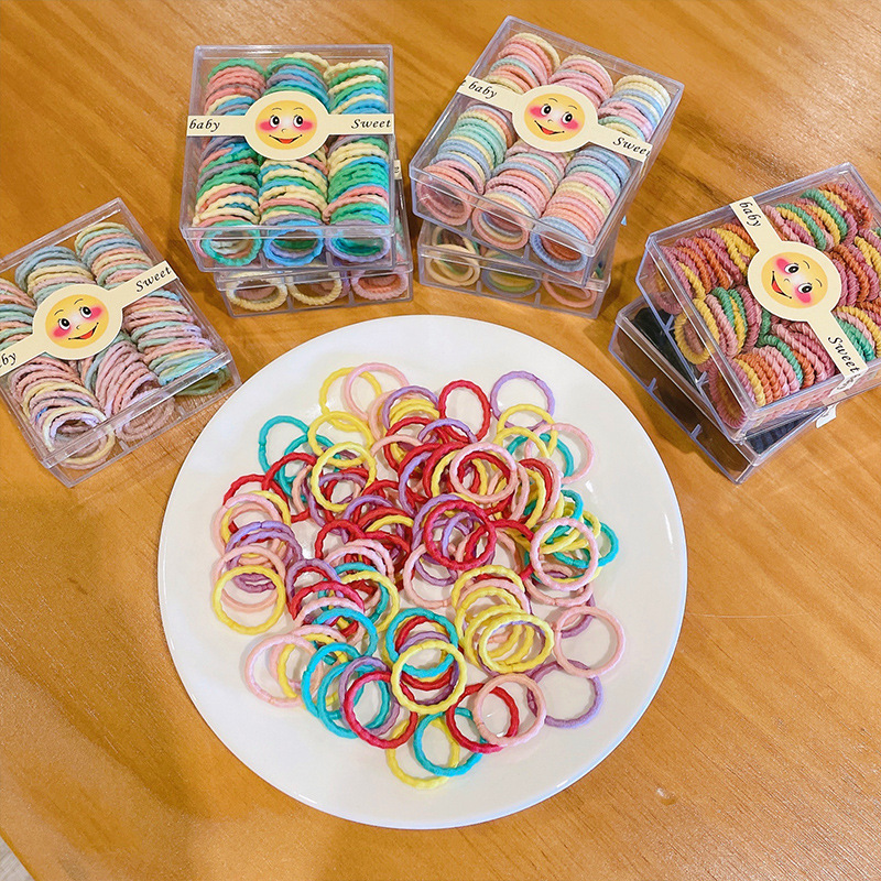 Cute girl hair accessories, rubber bands, children's hair ties, hair bands, and baby hair has less hair full figure