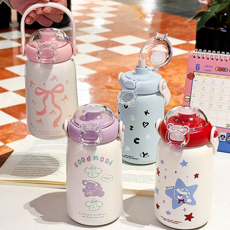 New insulated cups, simple student and children's water cups, women's office drinking cups, high appearance level, large-capacity portable cups Application Scenario
