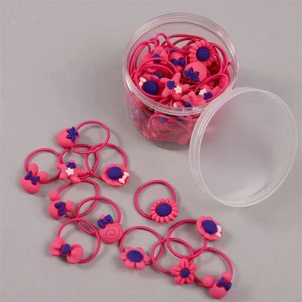 Children's hair accessories, flower hair bands, non-damaging hair ties, baby hair bands, elastic and good for tying hair, little girls' hair ties Application Scenario