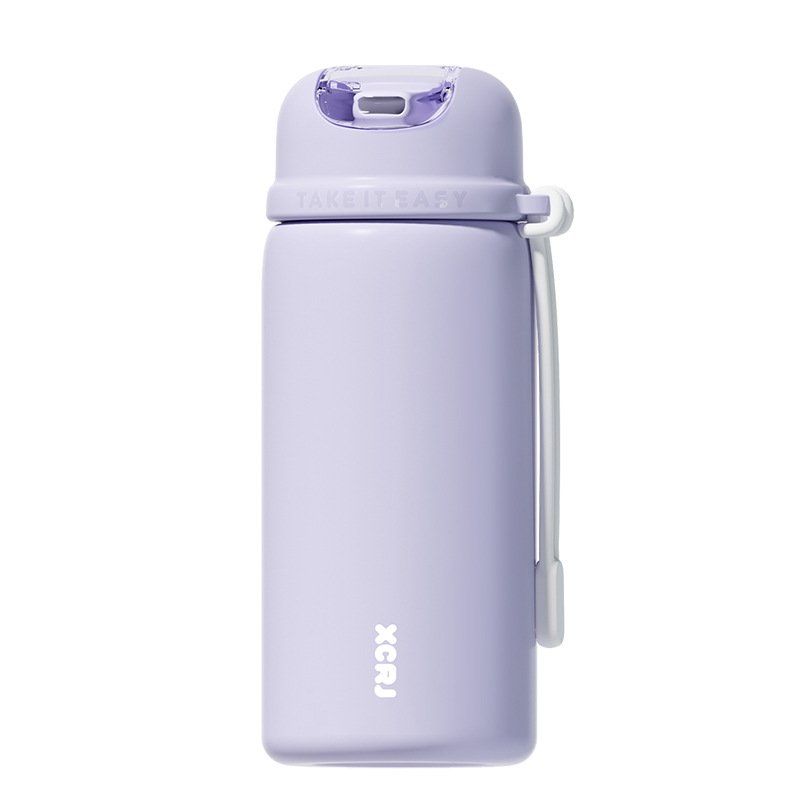 304 stainless steel insulated cup, student and children's straw cup, anti-drop portable vacuum, high appearance level Yongkang water cup Item Picture
