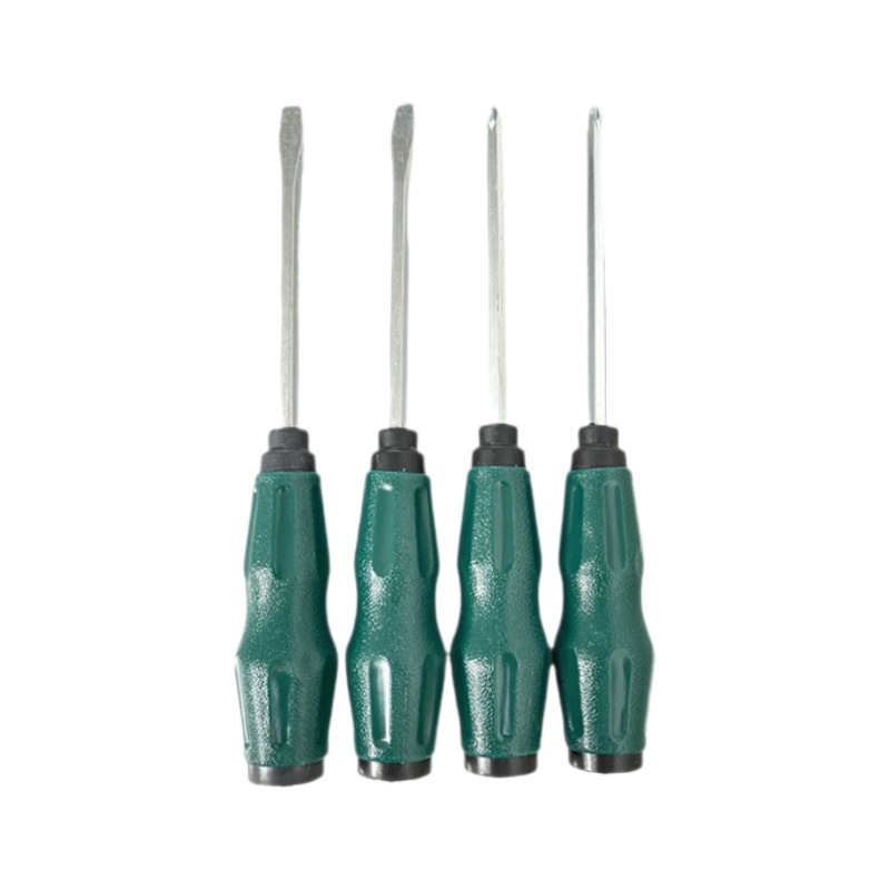 Through-hole screwdriver, flat-head strong magnetic flat-mouth plum blossom screwdriver, high hardness, can strike through-hole screwdriver Item Picture