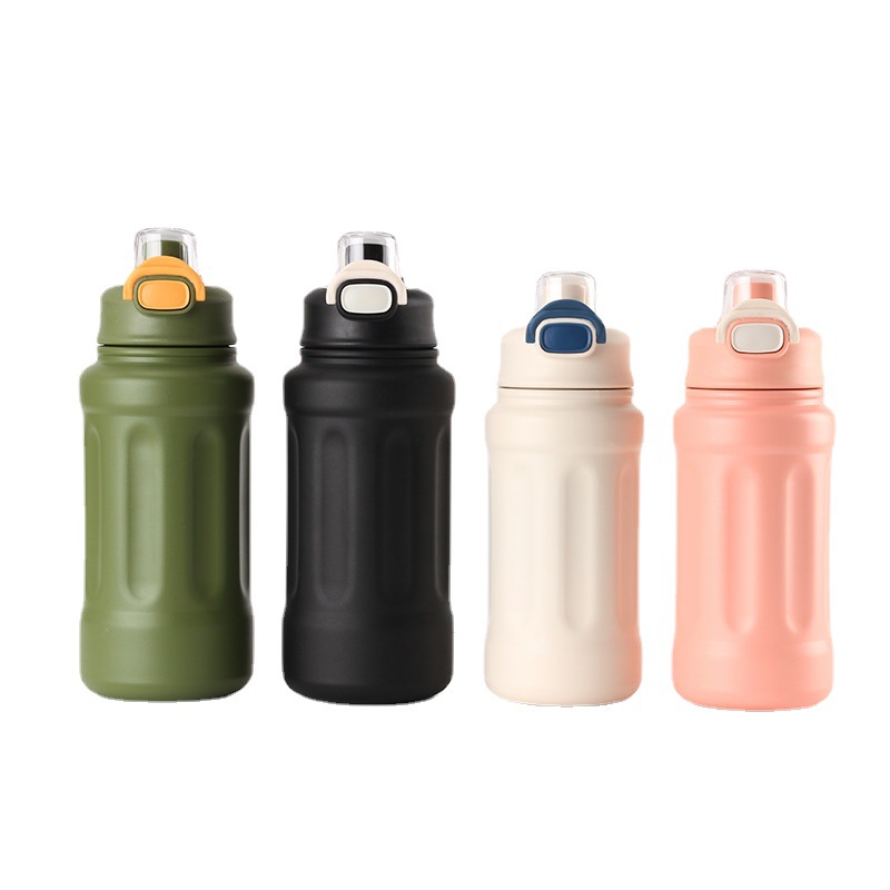 2023 New large-capacity insulated cup, 316 stainless steel men's outdoor sports insulated cup, ton ton pot, handle water bottle Item Picture