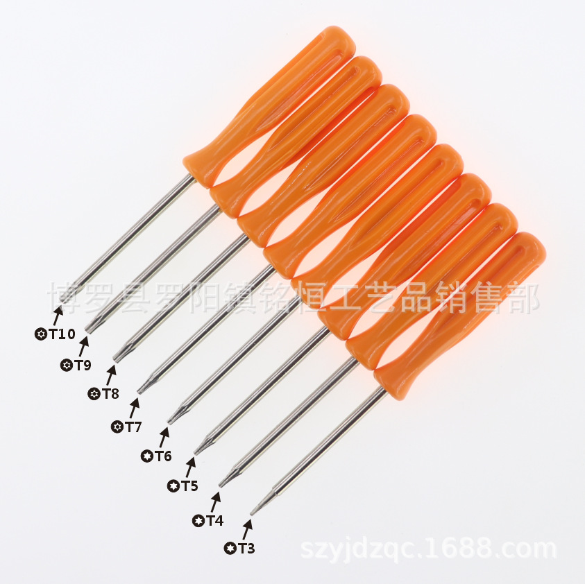 T8 Plum blossom handle screwdriver, 360 wired handle hexagonal hollow screwdriver, T8 Application Scenario