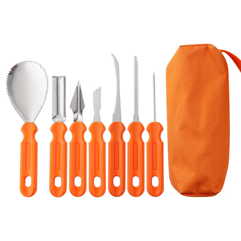 Halloween pumpkin carving knife set, DIY pumpkin lantern carving tools, clay tools, pumpkin cutting hand tools Item Picture