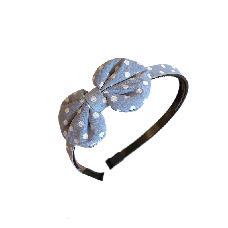 Children's bow hair band, girls' wave head band, sweet and cute princess headwear, anti-slip hair press without damaging hair, hair accessory Item Picture