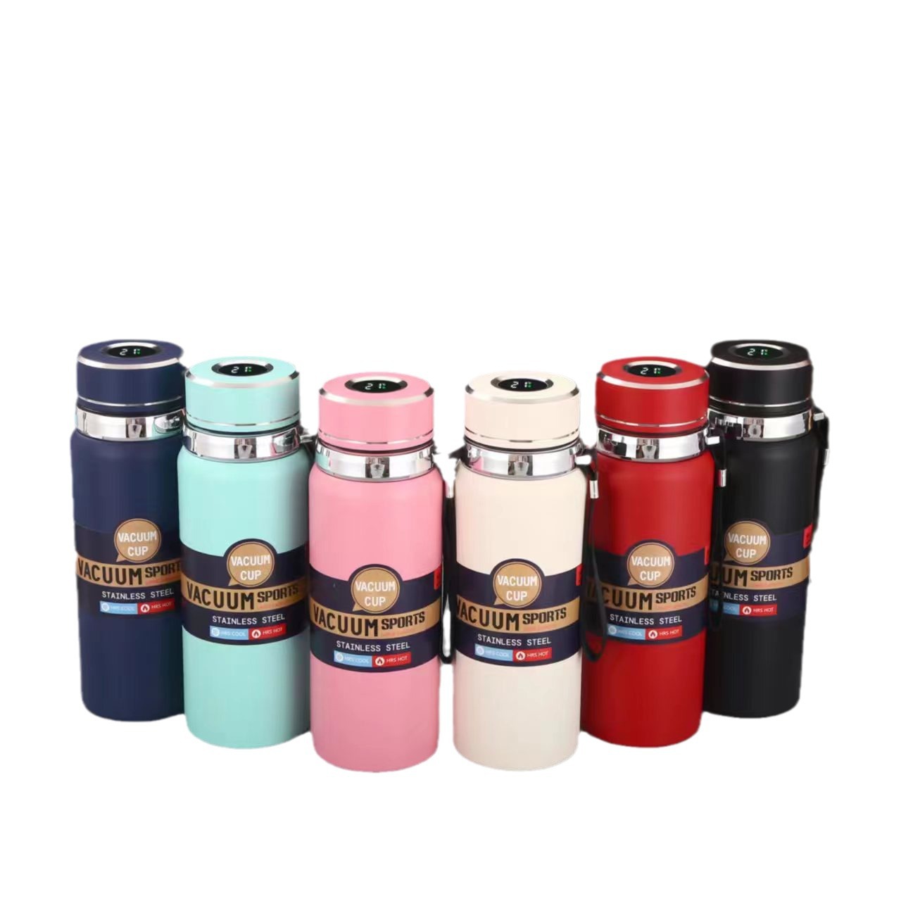 Stainless steel vacuum insulated cup, men's insulated cup, Douyin bestseller, hanging insulated cup, smart temperature display insulated cup Item Picture