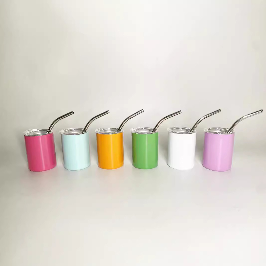 3oz straight cup, heat sublimation insulated cup, car cup, 304 stainless steel wine cup, mini straw cup, foreign trade water cup Specification drawing