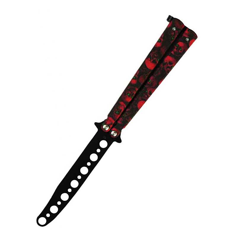 Butterfly comb training knife tool, hands-off beginner practice knife, ghost head comb, non-sharp butterfly knife, portable folding knife undefined