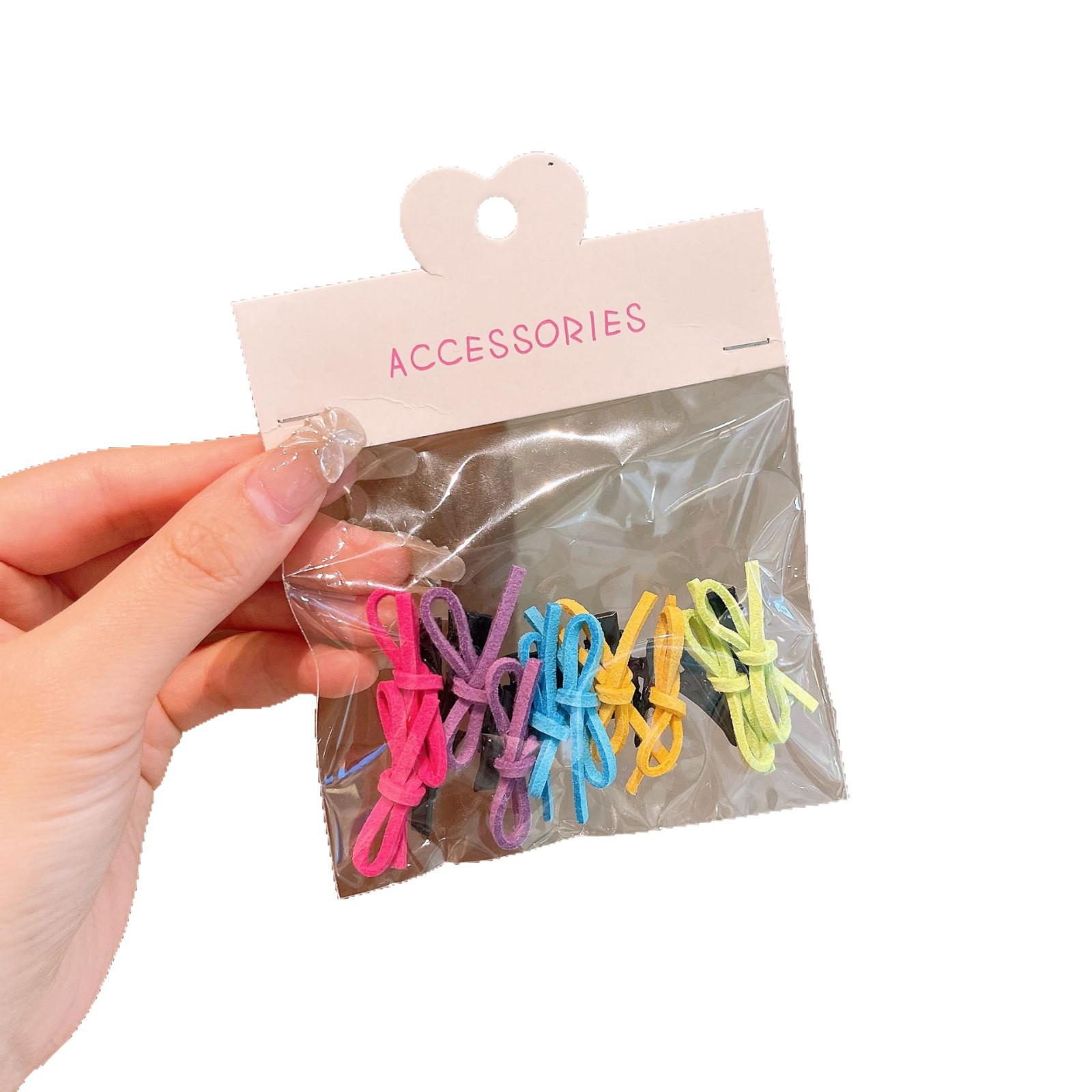 10 colorful small bow baby hair clips, sweet and versatile hair clips for spring and summer, children's and girls' headwear clips Item Picture