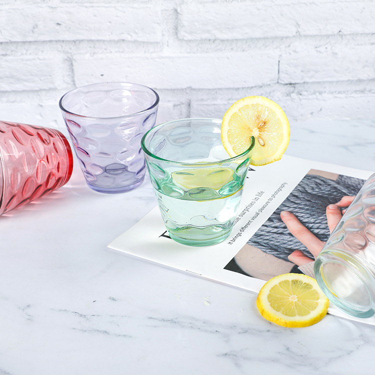 Festival event gift cups, colorful raindrop glass water cup sets, gift boxes, jewelry sets, and handy gifts for in-store purchases Specification drawing