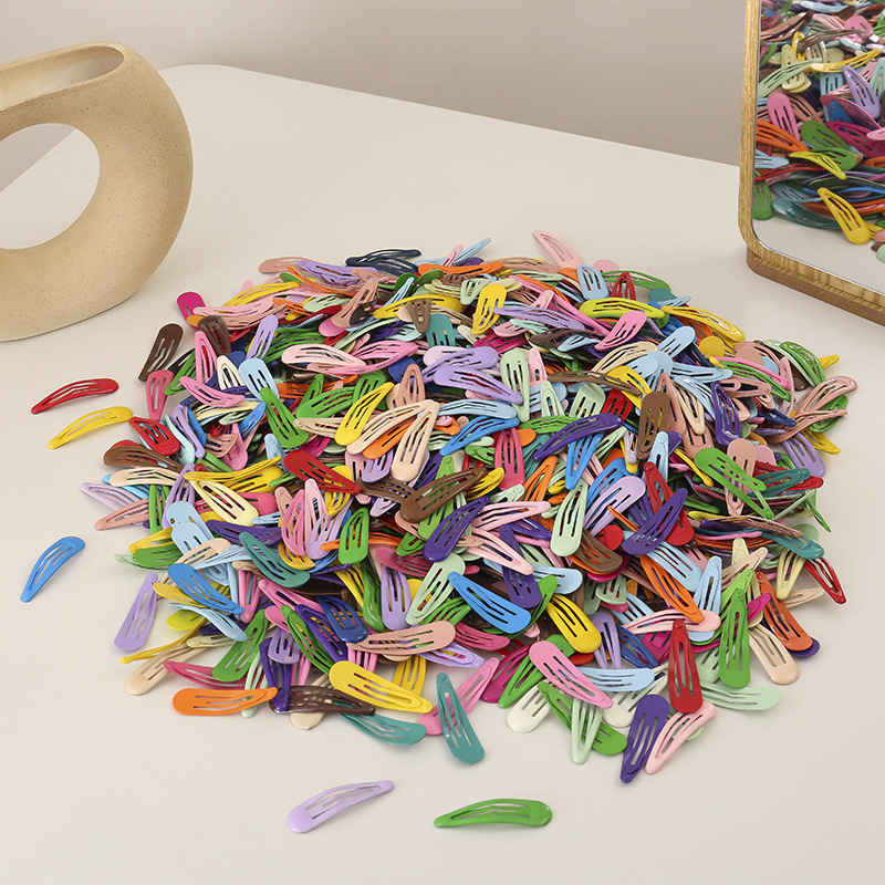 Korean hair clips, colorful bb clips, headwear, candy-colored oil-dropping hair clips, small clips, side bangs clips, one-line clips, hair accessories details Picture