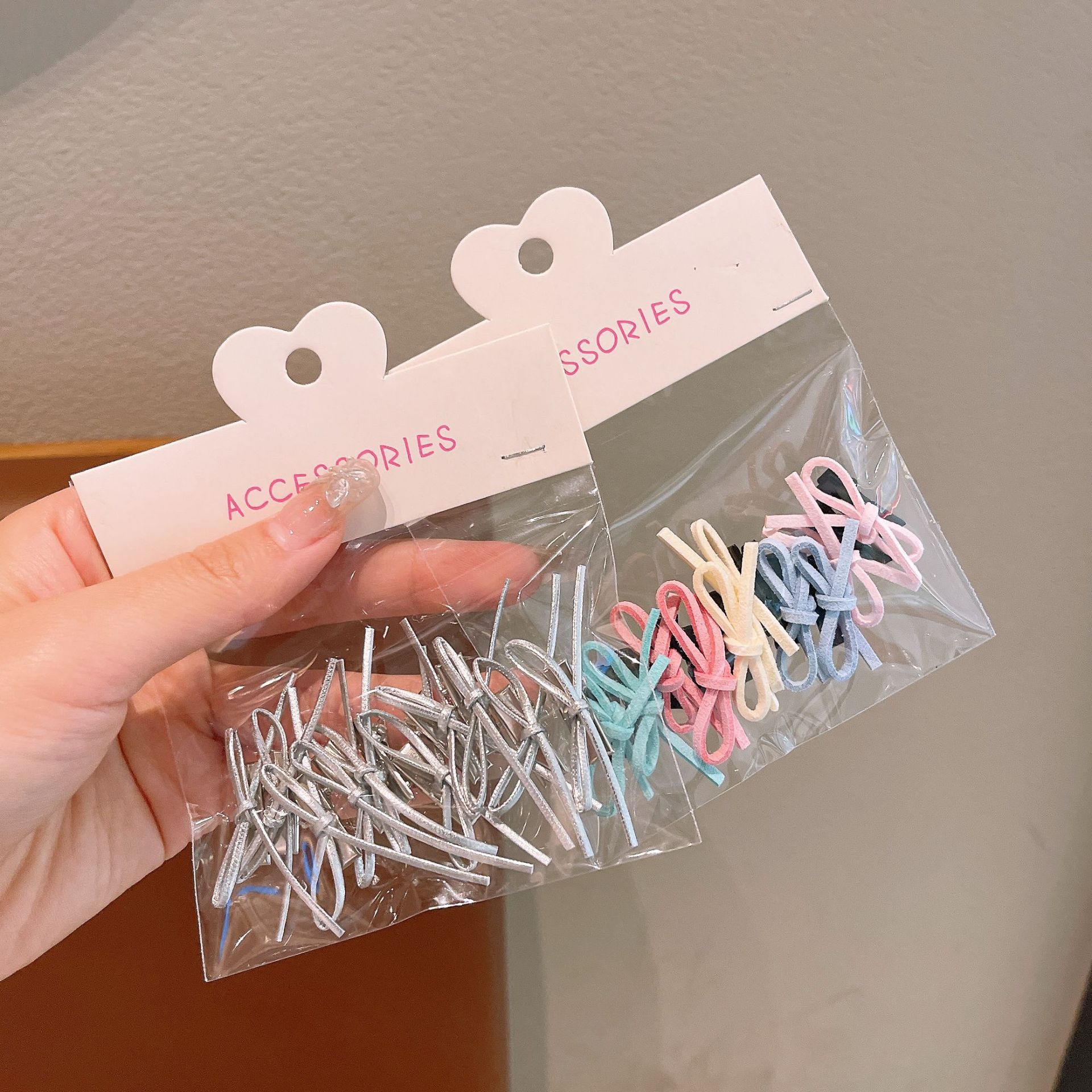 New children's colorful dopamine bow hair clips, little girl hair clips, super versatile and cute clip hair accessories Specification drawing