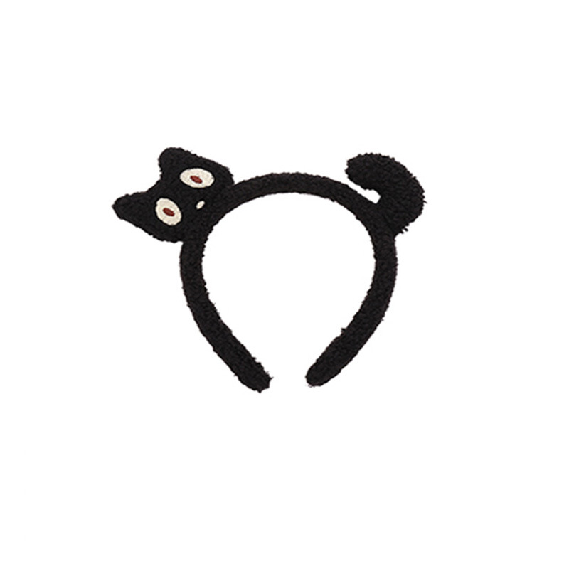 Cat-shaped plush hairband, cute cartoon facial cleansing headband for women, 2022 new anti-slip pressure hairpin, versatile for autumn and winter Item Picture