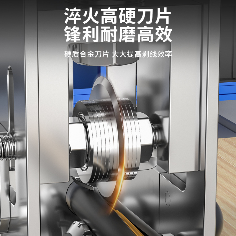 Old craftsman small wire stripper, household electric, manual and hand-cranked used wire and cable copper stripping and peeling machine, wire stripper Application Scenario