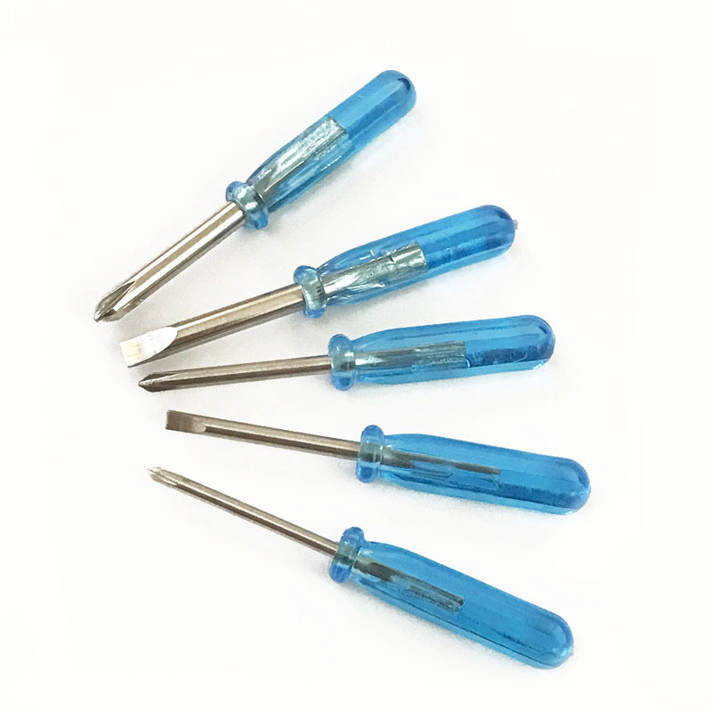 Transparent blue 2.0 cross-shaped mini screwdriver, 1.6mm cross-shaped crystal screwdriver, toy delivery screwdriver details Picture