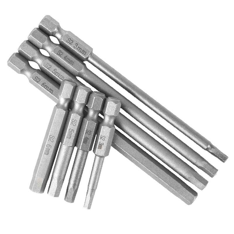 Inner hexagonal steel screwdriver bit wrench, air screwdriver bit, electric screwdriver bit, extended bit, hexagonal bit in stock Item Picture