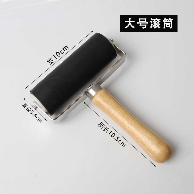Oil roller printmaking tools, rubber ink rollers, rollers, brushing and embossing rollers, children's art, woodcut printing, others Item Picture