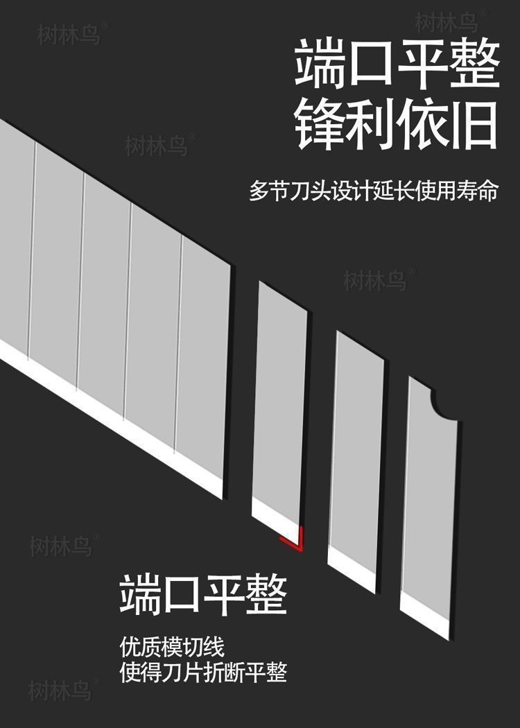Factory wholesale large utility knife, thickened blade, sharp 18mm, sharp and durable blade 05 wallpaper knife Item Picture