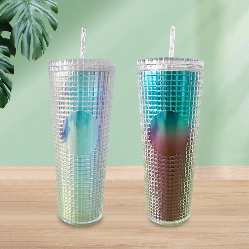 【 Processing and Customization 】 Wholesale of cross-border best-selling creative drinking straw cups, colorful adult corn cups 710ml details Picture