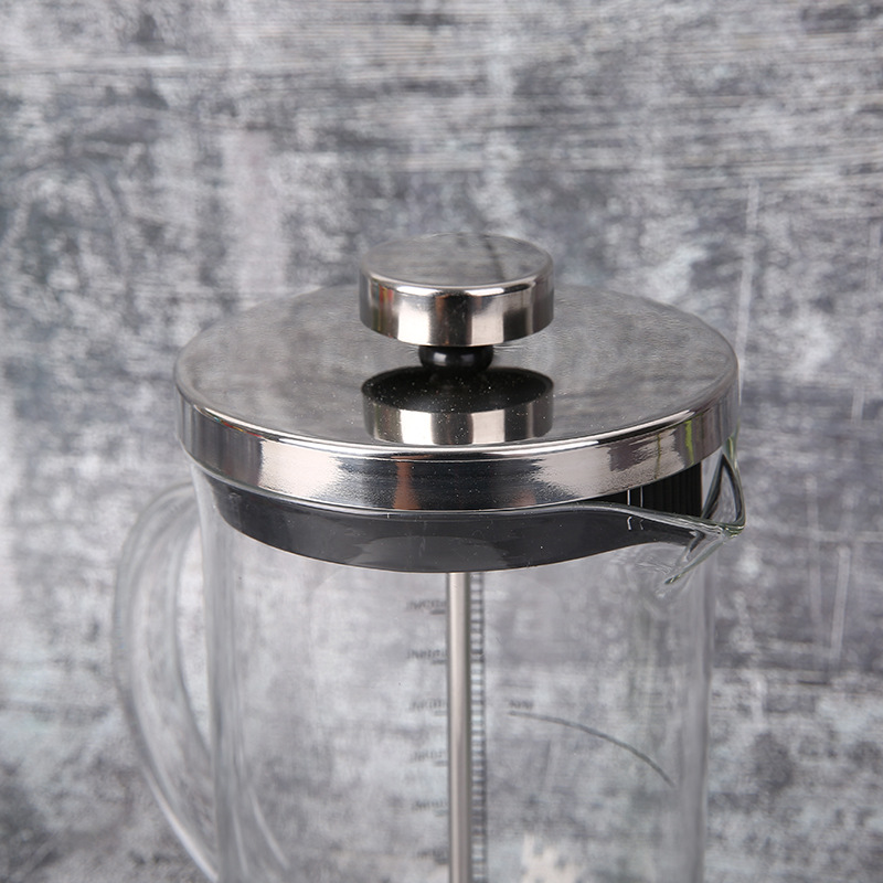 Glass handle French press, coffee filter, tea brewer, French filter press, tea brewer, household hand-pressed cold brew pot Application Scenario