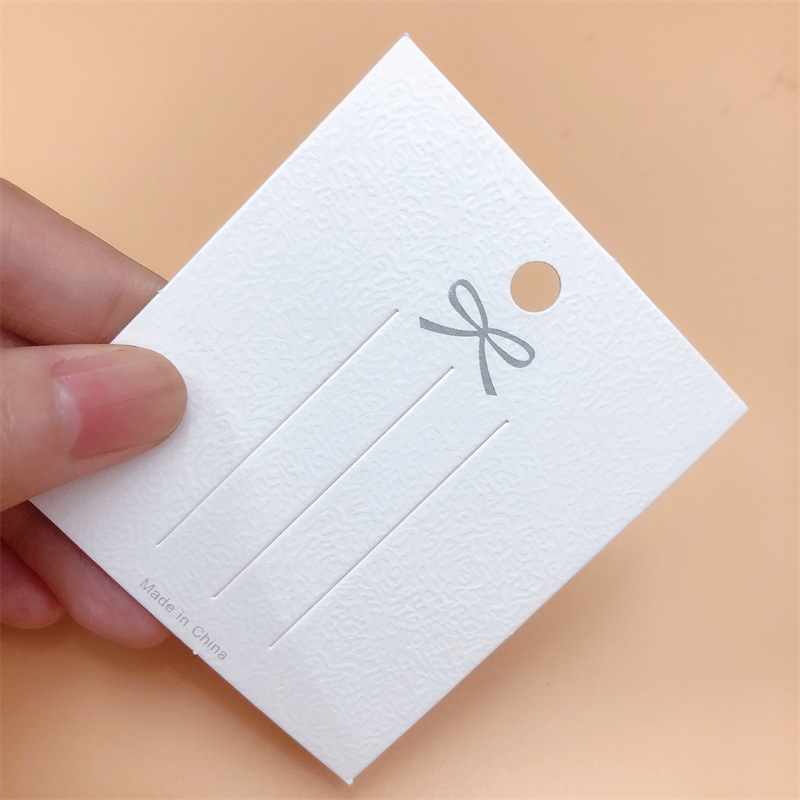 6*7 hair accessory card paper, adult and children's hair accessory paper card, bow hair clip card, accessory packaging bag card paper Application Scenario