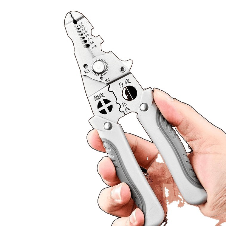 New type of wire crimping pliers, cable shears, adjustable automatic wire strippers, multi-functional wire strippers and crimping pliers, terminal manual tool pliers Item Picture