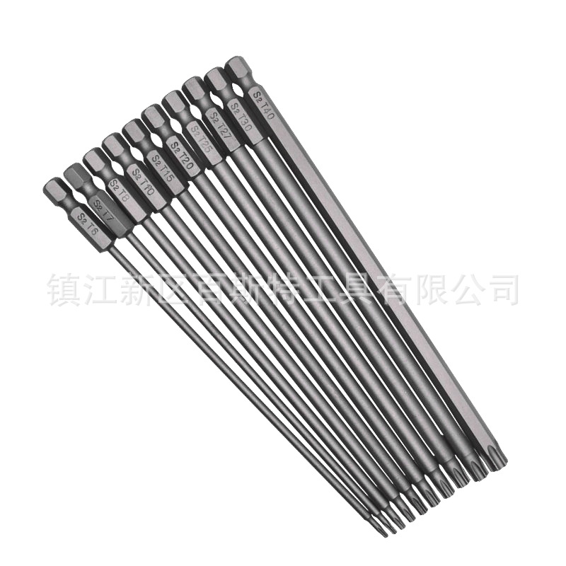 10PC solid plum blossom-shaped screwdriver 150mm long six-star screwdriver S2 material BST-020 Item Picture