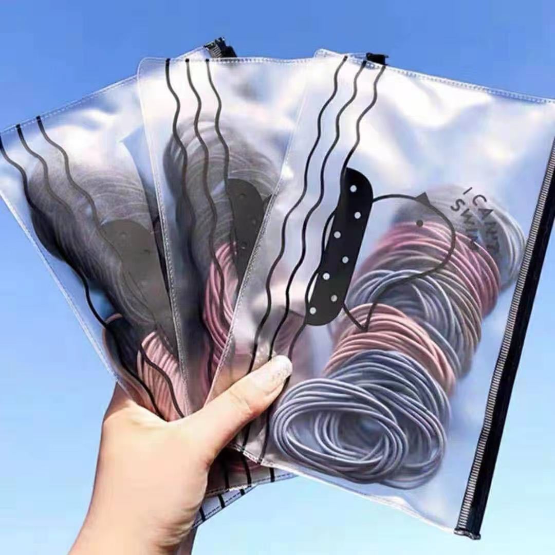 Simple and seamless leather bands from Japan and South Korea that won't hurt hair, girls' hair lanyards, Korean baby hair accessories and hair ties for tying hair full figure