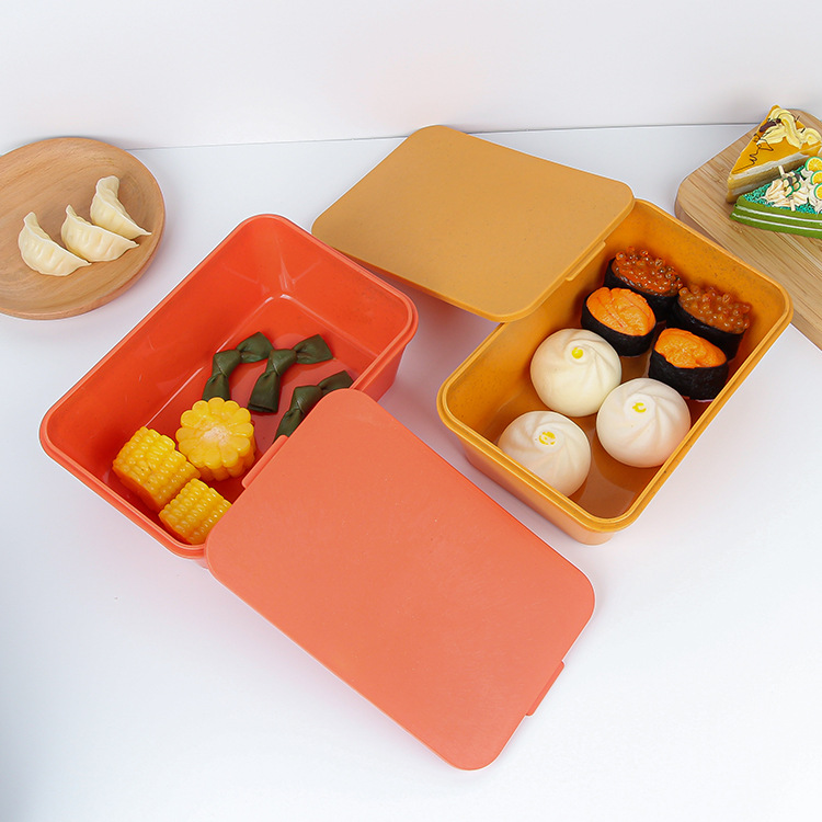 Amazon wheat straw lunch box, refrigerator freezer storage box, lunch box, grain and dried fruit storage box manufacturer wholesale Specification drawing