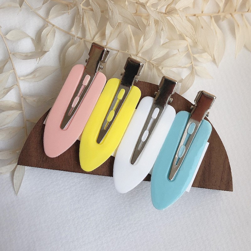 4 basic and practical hairdressing and makeup accessories: Seamless clips, bangs clips, headwear, duckbill clips, hair clips, hair clips and hair accessories Application Scenario