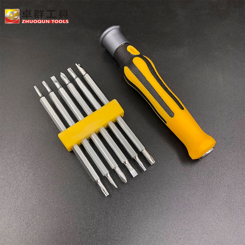 Cost-effective 6-in-1 screwdriver set, strong magnetic YU plum blossom triangular special-shaped multi-functional household screwdriver 12-in-1 Application Scenario