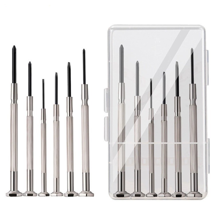Wholesale 6-in-one screwdriver sets for repairing computers, glasses, clocks, screwdrivers, small screwdrivers, and cross-head screwdrivers Item Picture