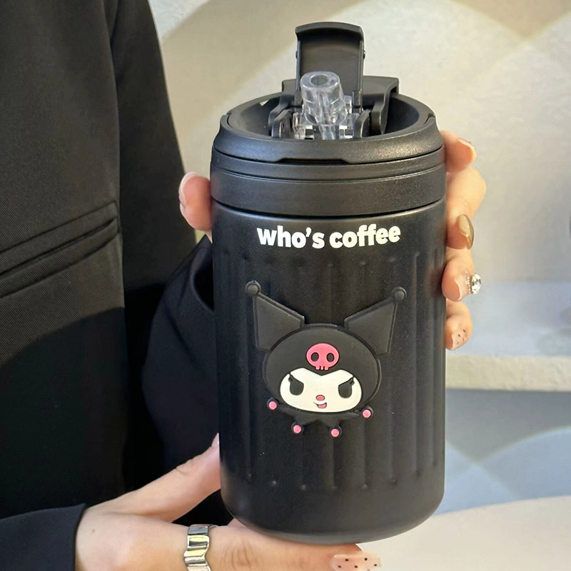 New outdoor sealed insulated cup, ins style, high appearance level, portable insulated cup, simple and portable coffee cup for girls details Picture