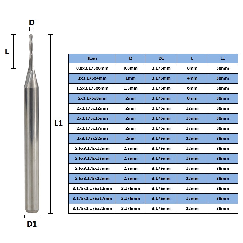 The new 3.175 helical ball end mill is a cross-border bestseller with direct supply and wholesale from the manufacturer details Picture