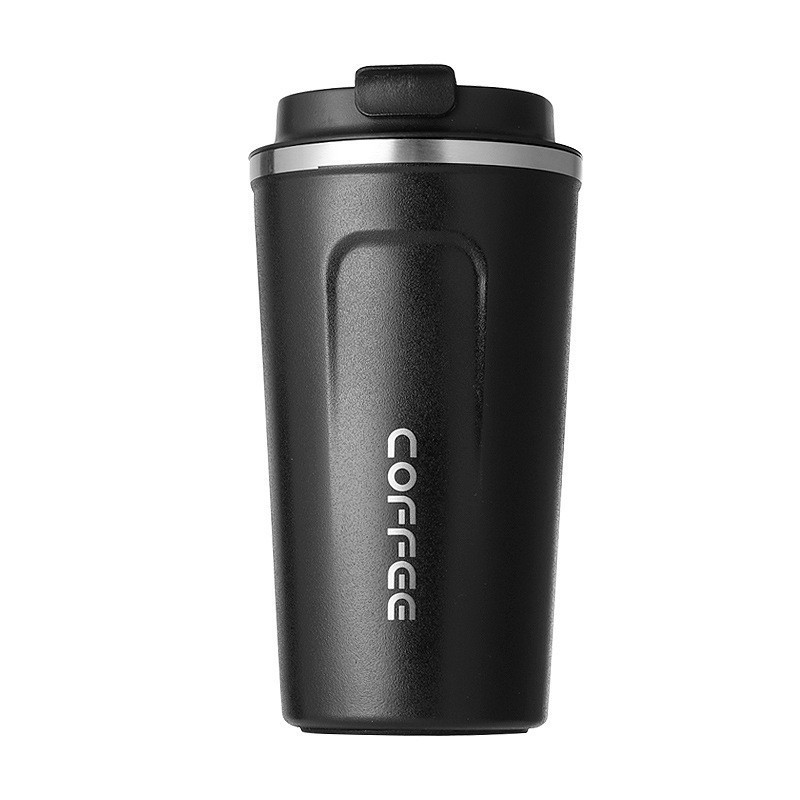 Cross-border intelligent temperature measurement stainless steel coffee cup, double-layer vacuum insulated cup, simple office mug, car water cup Item Picture