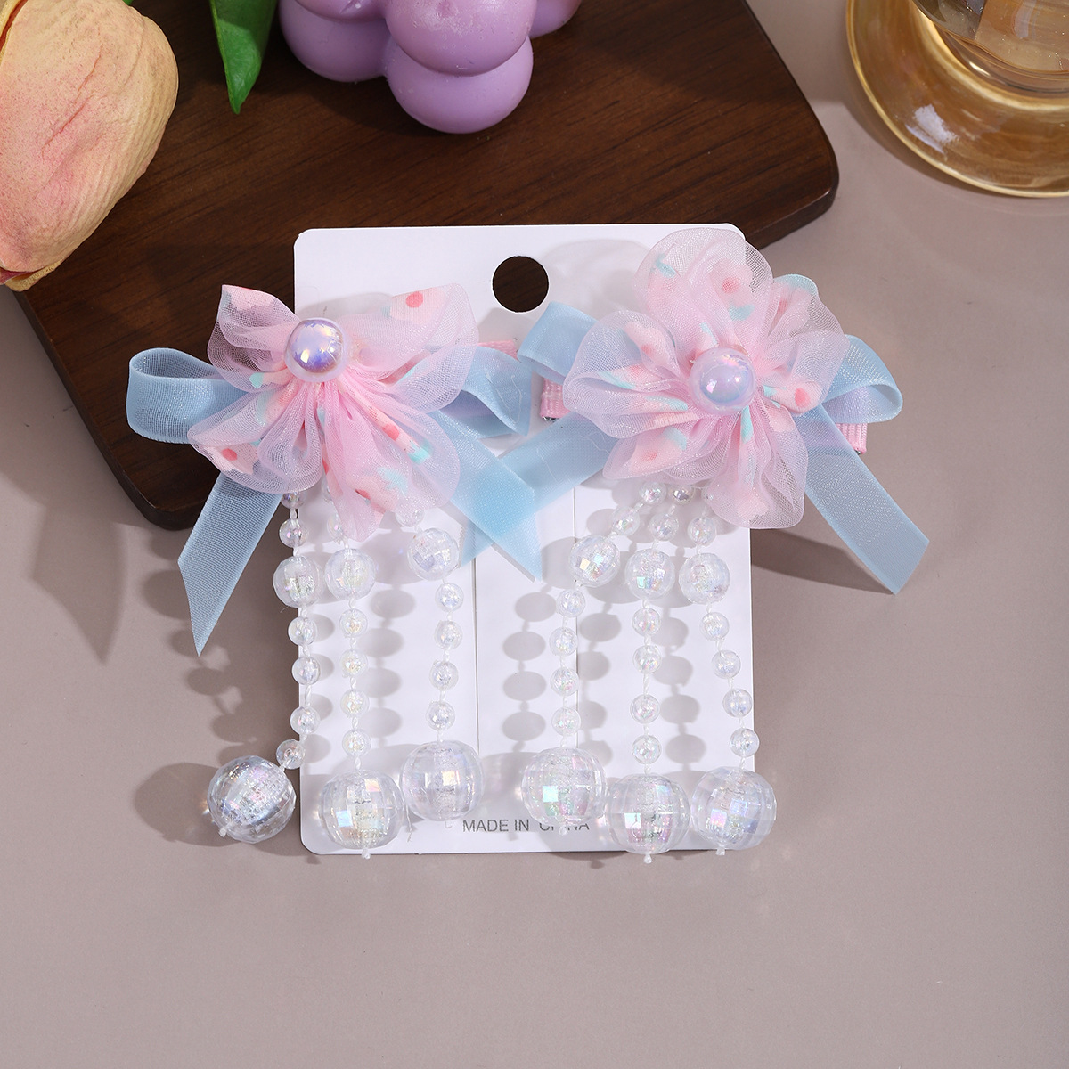 Children's hair flowers, Hanfu headwear, ancient-style hair clips, Chinese-style little girls' walking tassels, girls' hair clips and hairpins Application Scenario