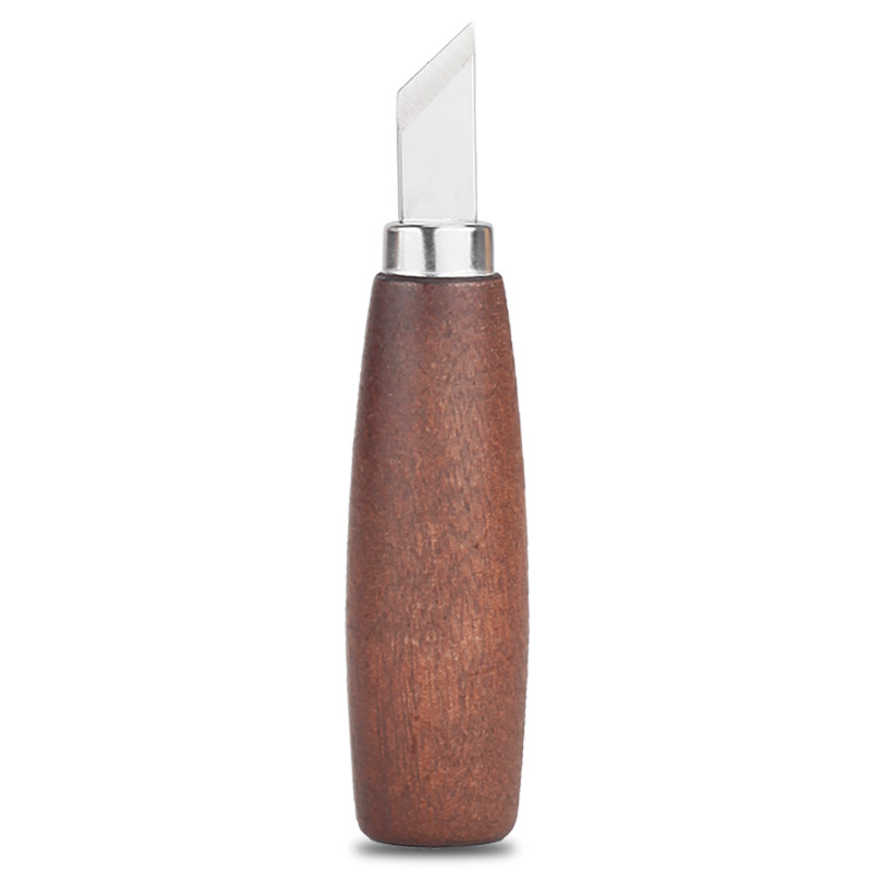 Stainless steel woodworking engraving knives, DIY wood shaving knives, curved knives, hand-carved wood carving ladle knives, complete sets of tools in stock Item Picture