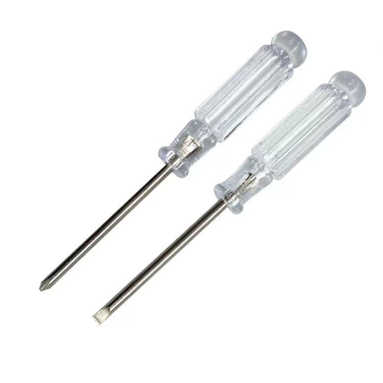 Crystal transparent screwdriver, multi-functional cross-shaped flat-head screwdriver, toy delivery, gift set manufacturer supply Specification drawing