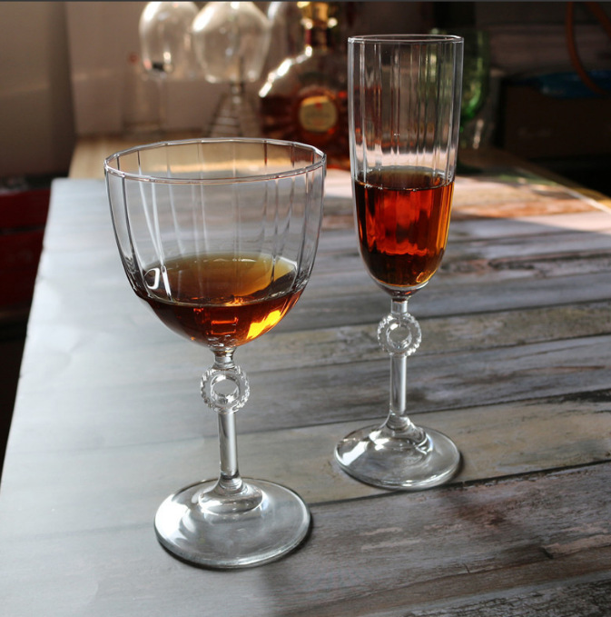 Pasha European wine glasses, red wine glasses, fashionable highball glasses, champagne glasses wholesale, and special sweet wine glasses for bars Specification drawing