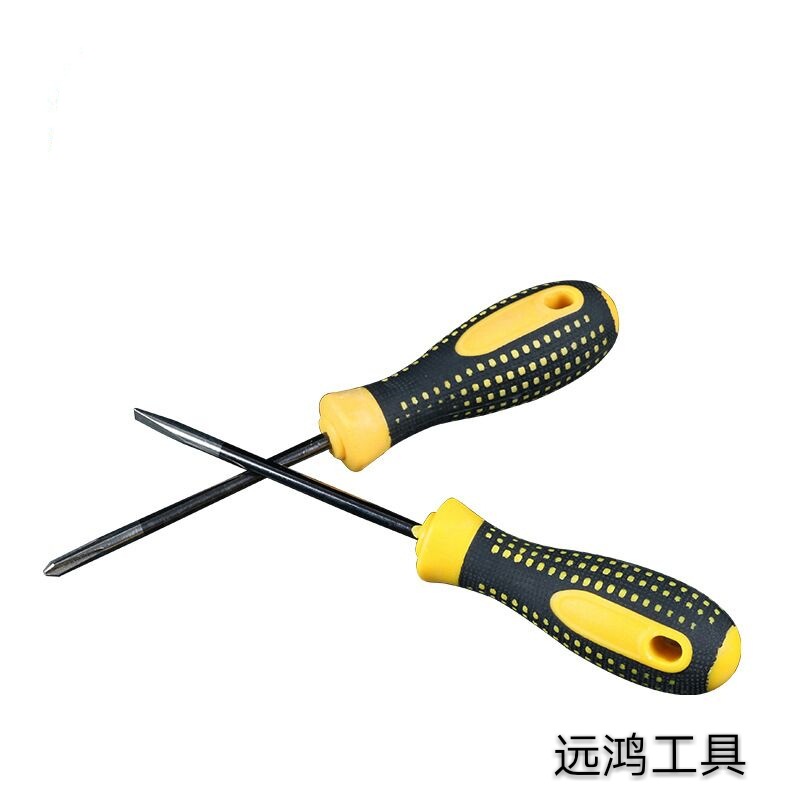 Supplying pitted handle single-purpose screwdrivers, multi-functional l dual-purpose screwdrivers, repair screwdrivers, Yuanhong hardware Tools details Picture