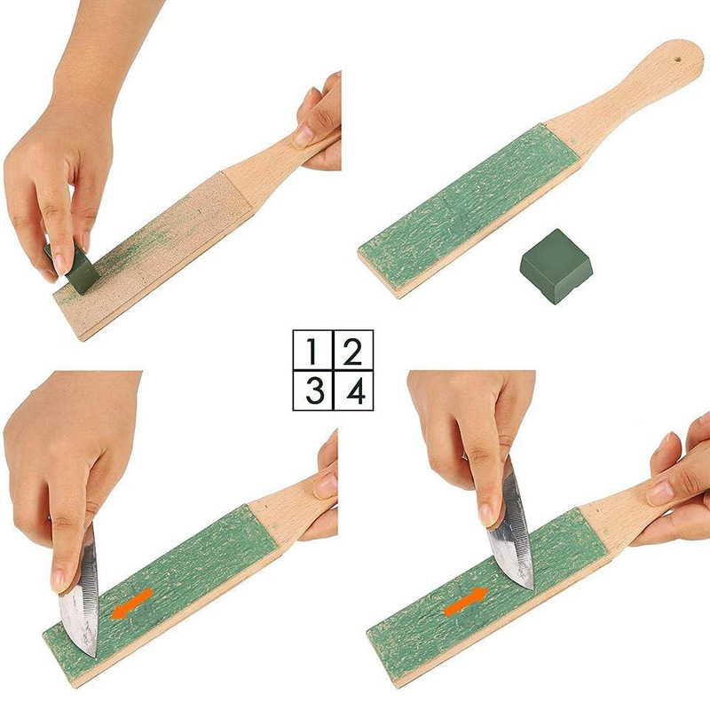 DIY handmade leather goods, deburring for cowhide 1.0mm, grinding board, polishing special swinging board, leather cutting knife, grinding board details Picture