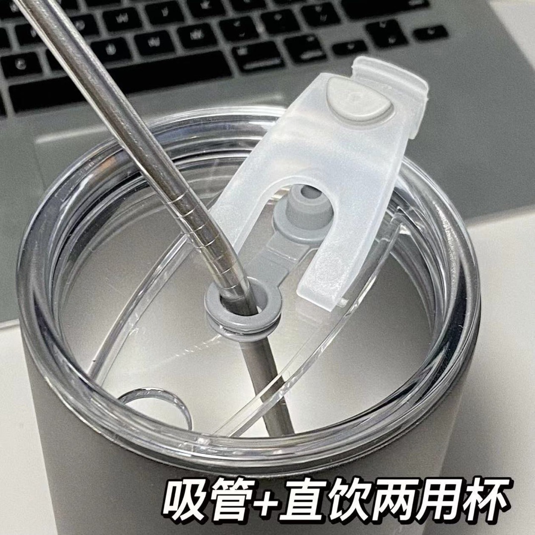 American-style coffee cup with 304 stainless steel sealing rings inside and outside for heat and cold preservation, 600ml simple water cup Application Scenario
